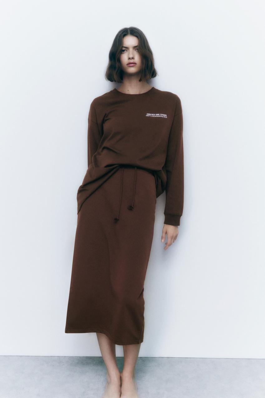 Zara plush midi dress Clearance