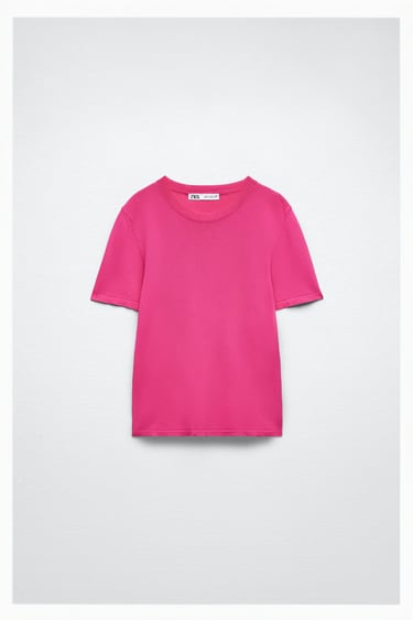 Image 0 of BASIC EXTRA-FINE KNIT TOP from Zara