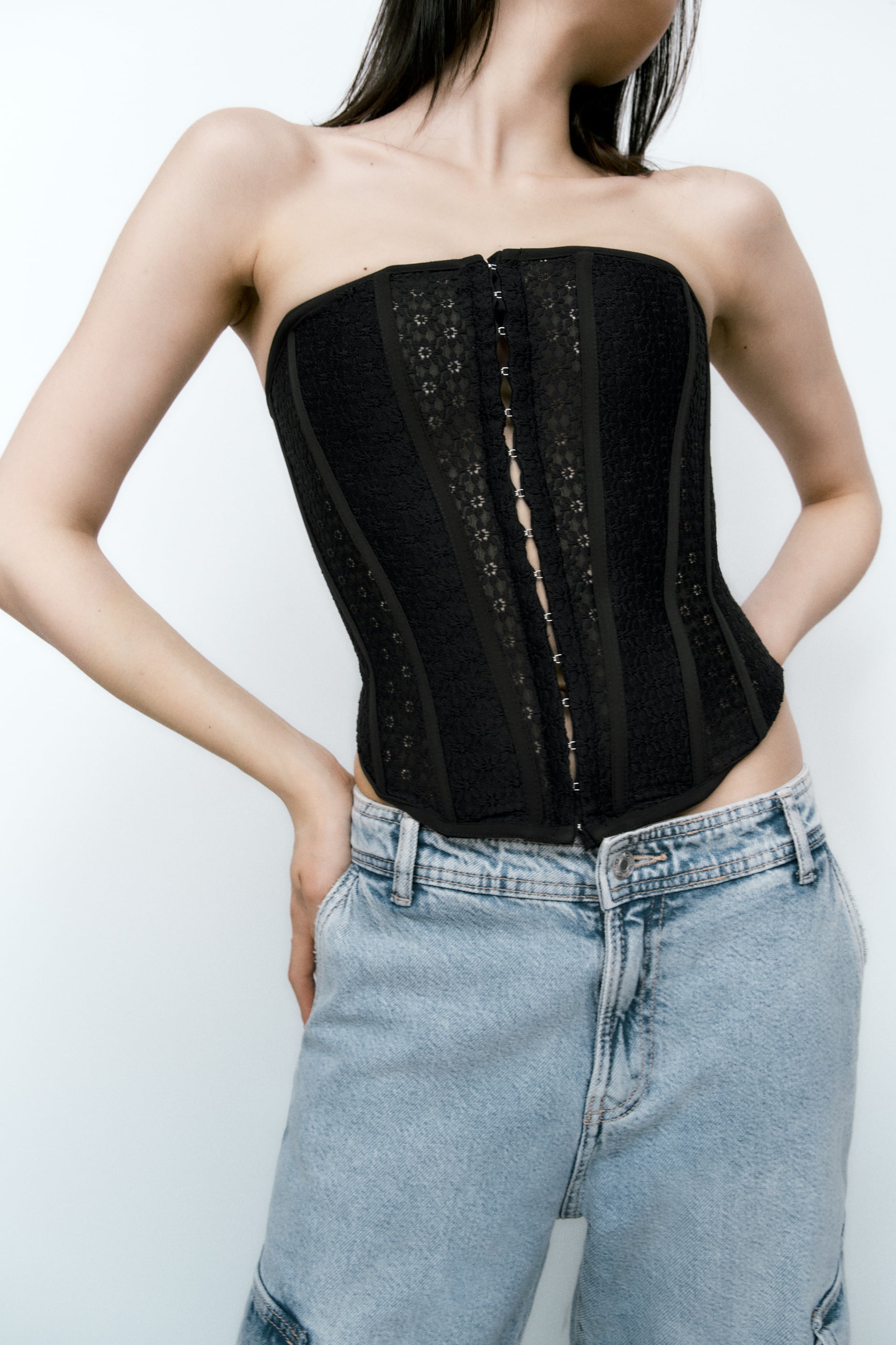 LACE CORSET STYLE TOP