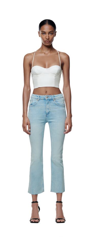 CROPPED FLARED JEANS