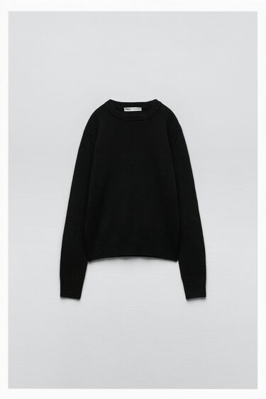 WOOL AND CASHMERE BLEND KNIT SWEATER