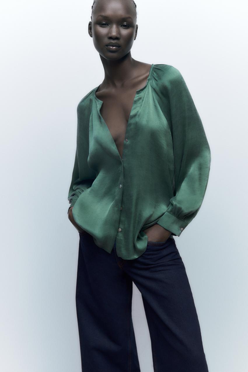 Zara silk blouses Clearance