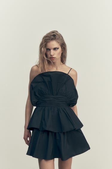 Image 0 of MINI DRESS WITH RUFFLES from Zara