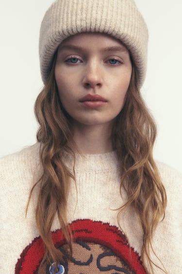 Image 0 of KNITTED BEANIE from Zara
