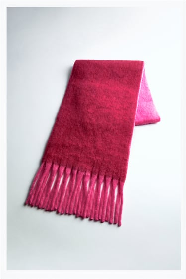 Image 0 of FRINGED SCARF from Zara