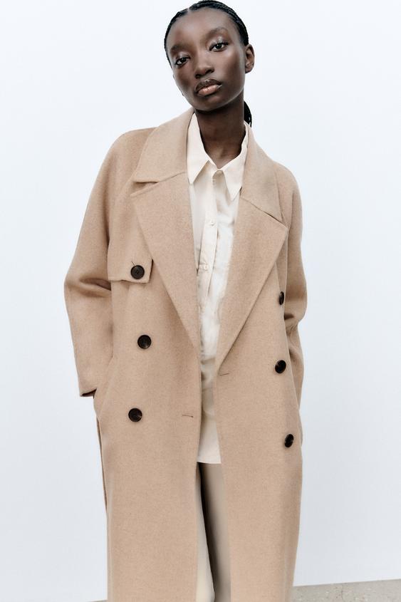 ベルト ウールブレンドコート サンド Zara Japan 日本 ベルト ウールブレンドコート サンド Zara Japan 日本