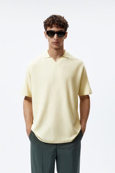 Image 0 of KNIT POLO SHIRT from Zara