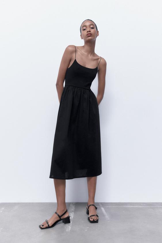 コンビワンピース ブラック Zara Japan 日本 コンビワンピース ブラック Zara Japan 日本