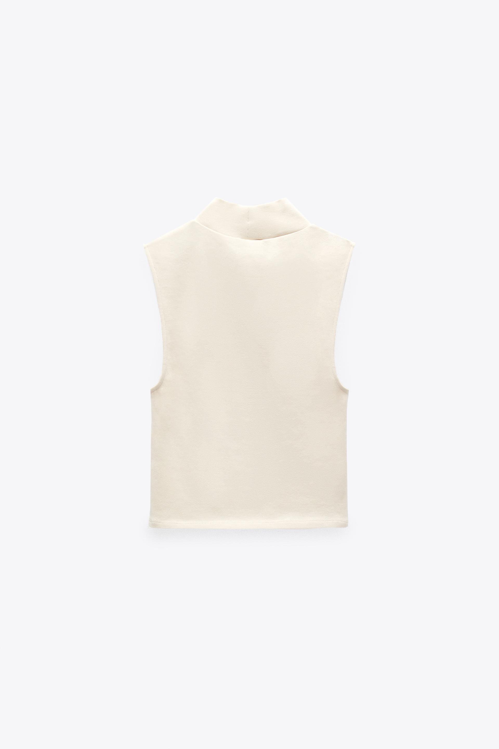 Turtleneck tank top zara Clearance