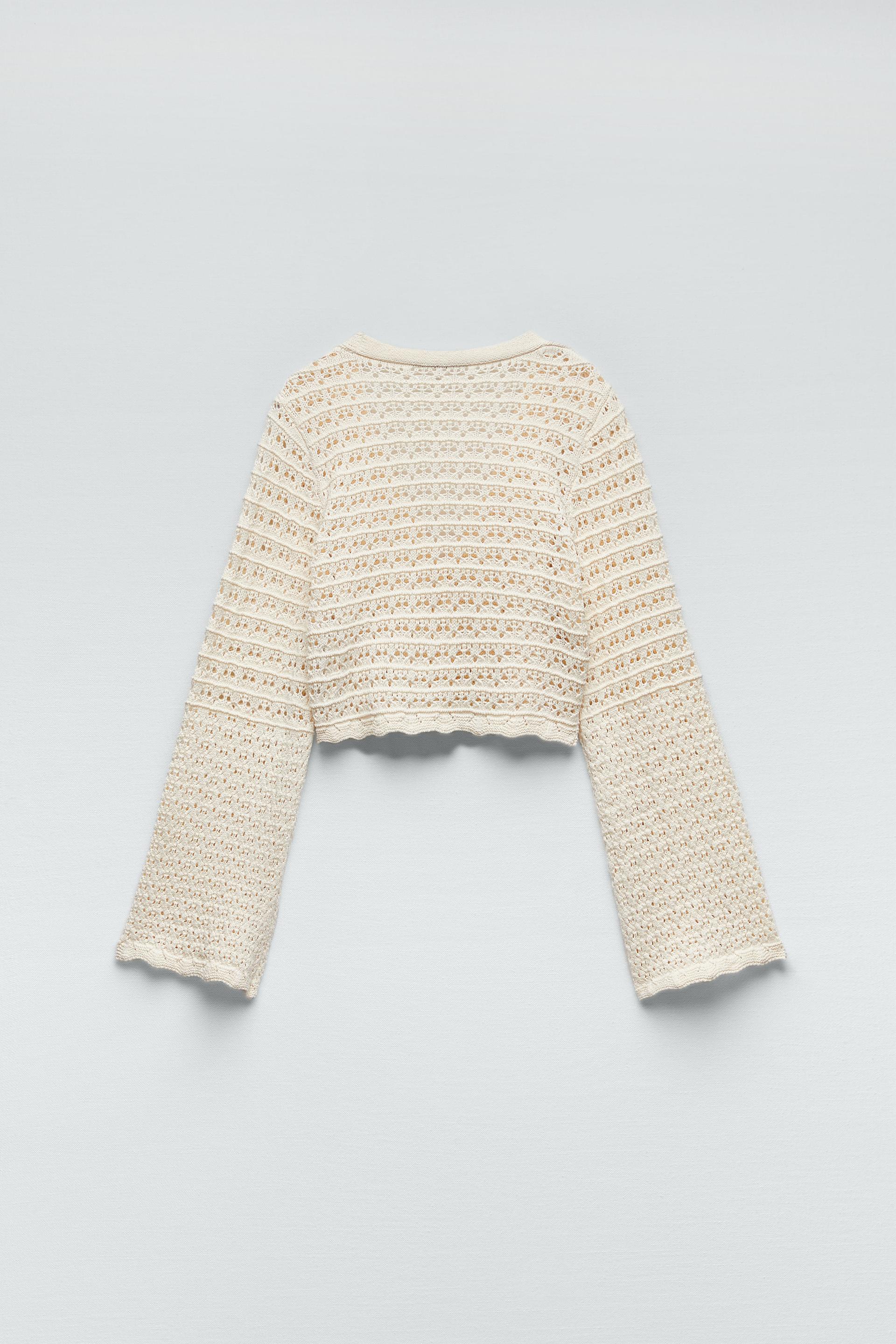 OPEN-KNIT CARDIGAN - Ecru | ZARA United 