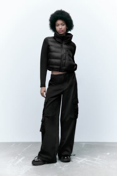 Image 0 of CONTRAST PUFFER JACKET from Zara