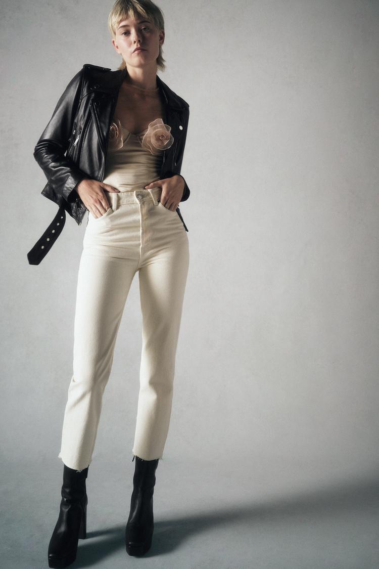 Image 0 of STRAIGHT-FIT TRF JEANS from Zara