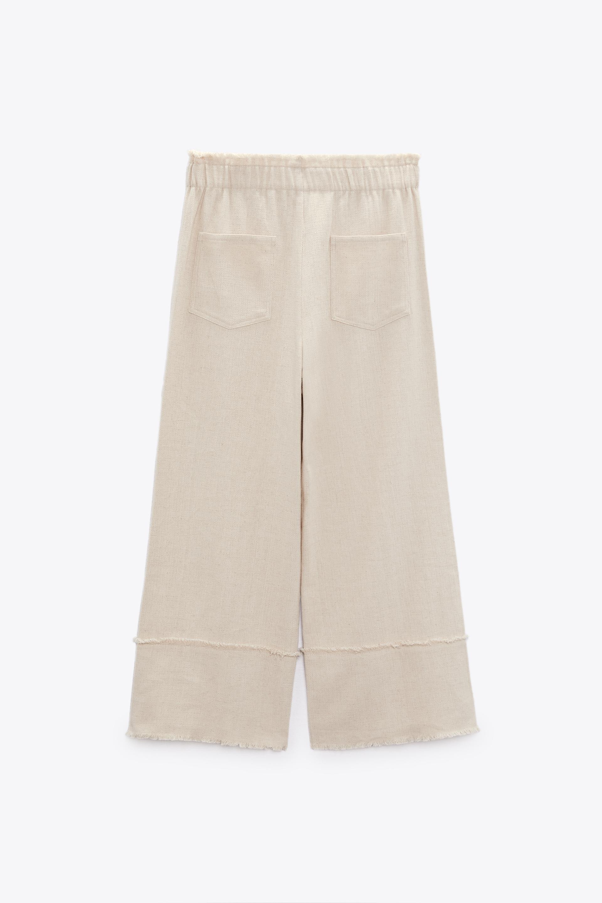 【ZARA】‘22 夏新作！フリンジ ラスティック パンツ