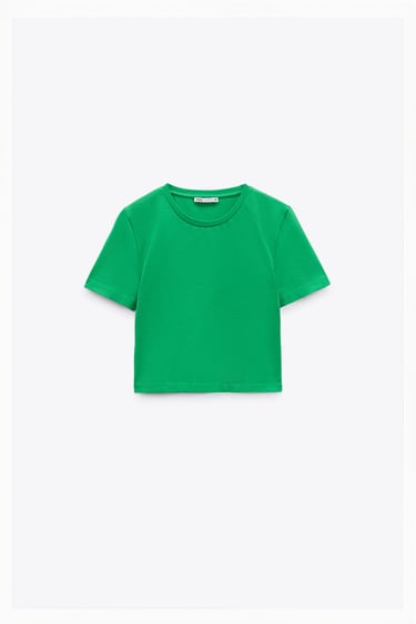 Image 0 of CROPPED T-SHIRT from Zara