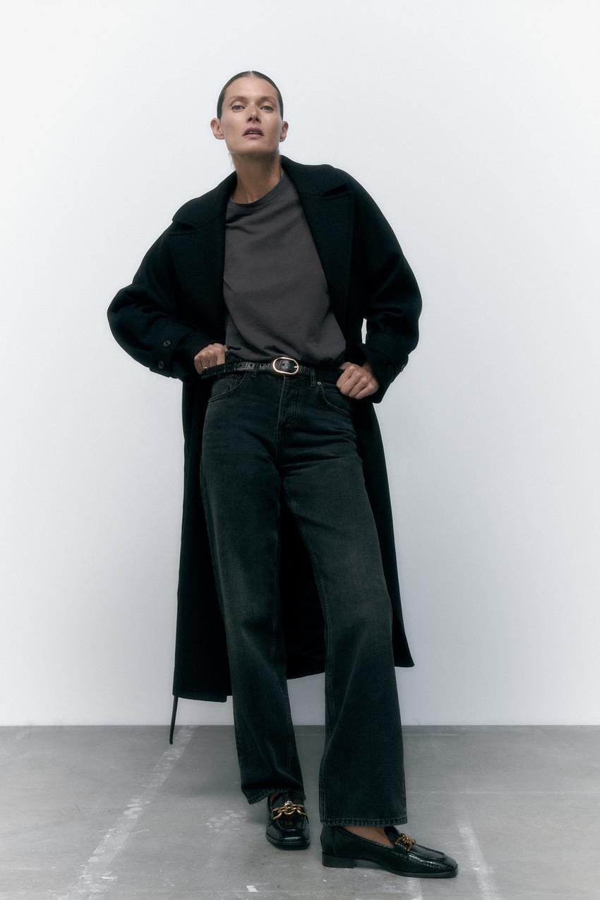 Zara grey oversized shirt Clearance