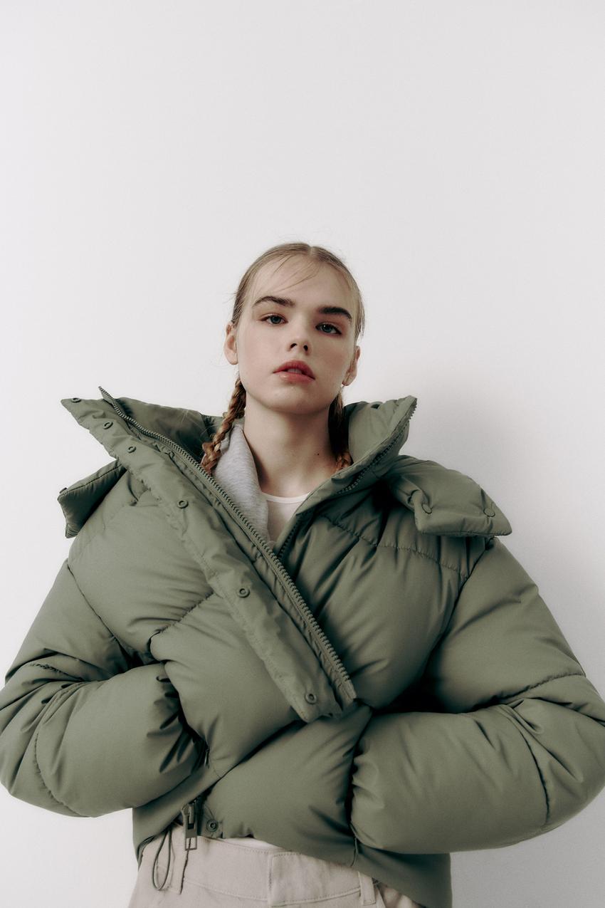 Zara khaki jacket womens Clearance