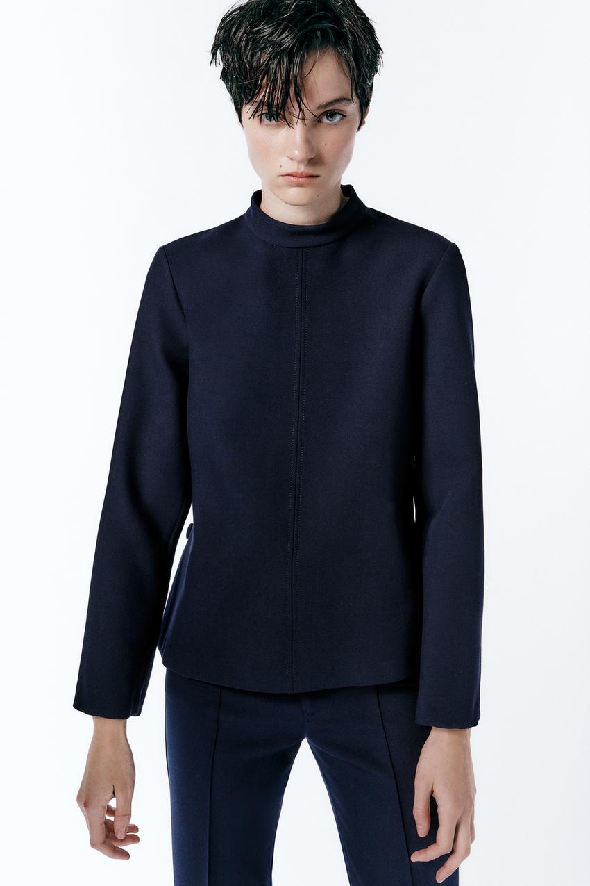 Zara button top Clearance