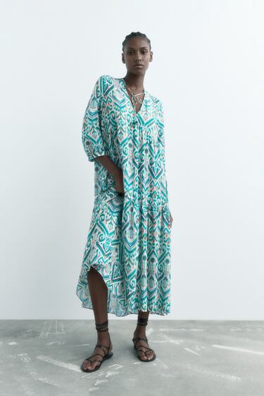 Image 0 of PRINTED DRESS from Zara