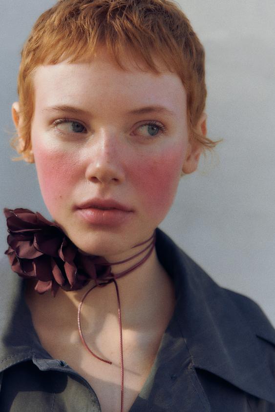 Image 0 of CORDED COLLAR FLOWER from Zara