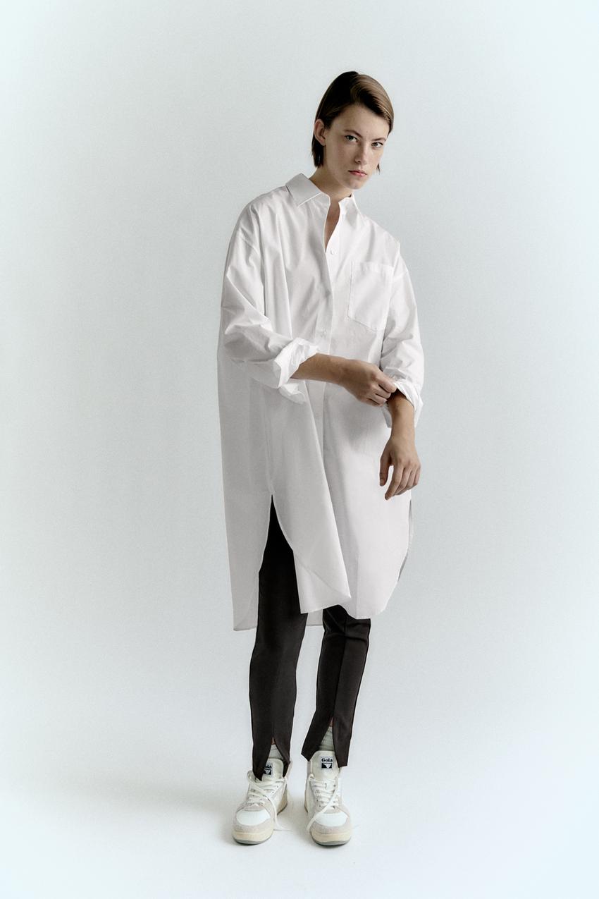 Zara long shirt with pockets Clearance