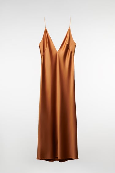 Image 0 of LONG SATIN DRESS from Zara