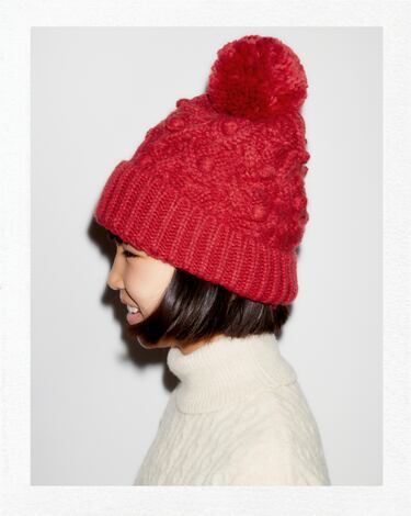 Image 0 of KIDS/ BEANIE WITH BOBBLES from Zara