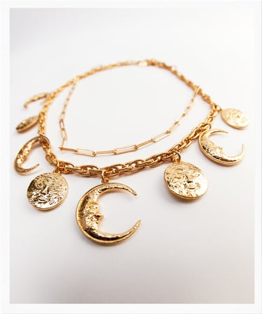 Image 0 of MOON CHARMS NECKLACE from Zara