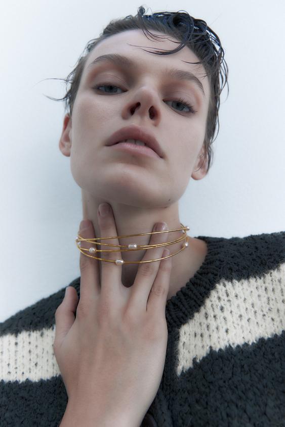 Zara gold necklace Clearance