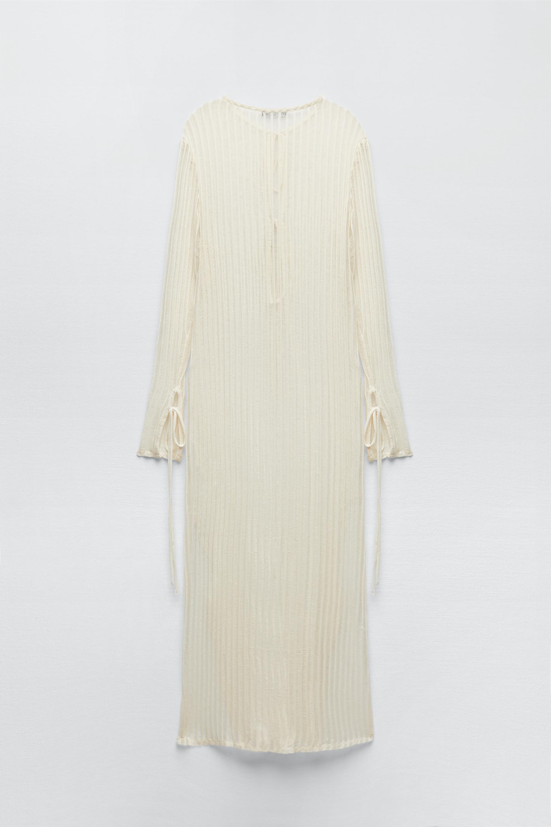 MESH TUNIC WITH TIES