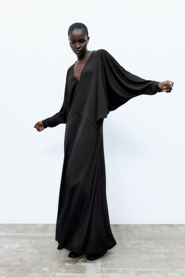Image 0 of VOLUMINOUS SLEEVE DRESS from Zara