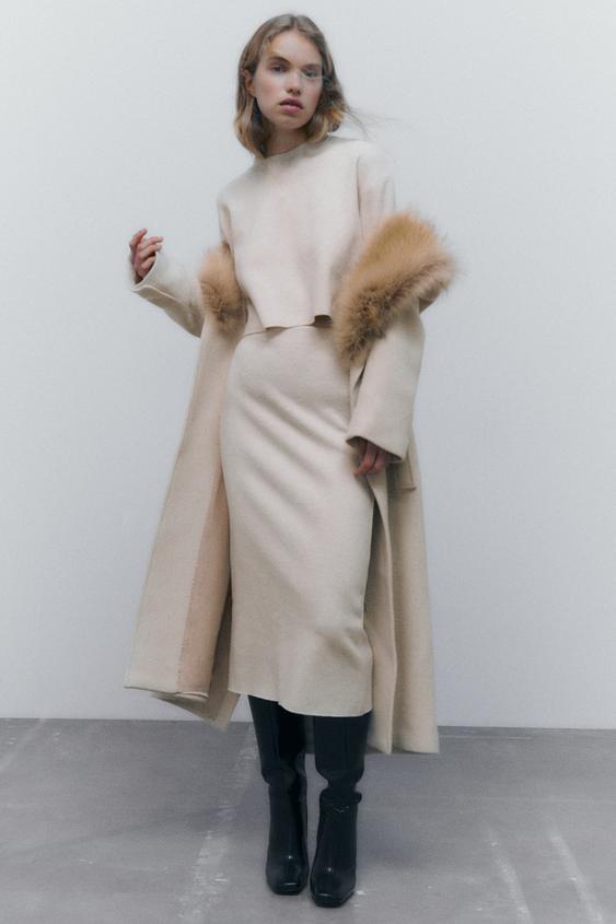 SOFT SKIRT - Beige marl | ZARA United 
