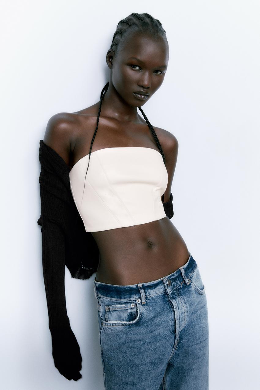 Zara leather corset Clearance