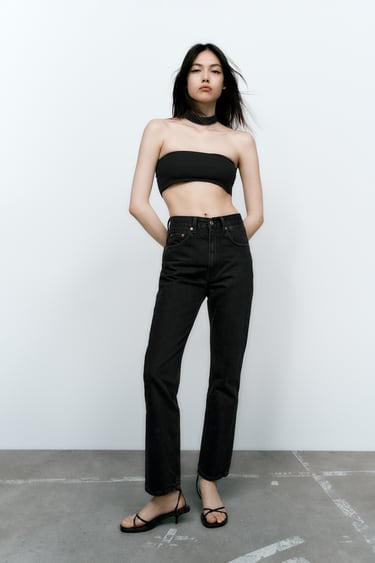 Image 0 of TRF STRAIGHT JEANS from Zara
