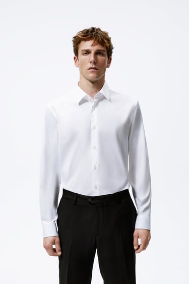 Image 0 of NON-IRON STRETCH SHIRT from Zara