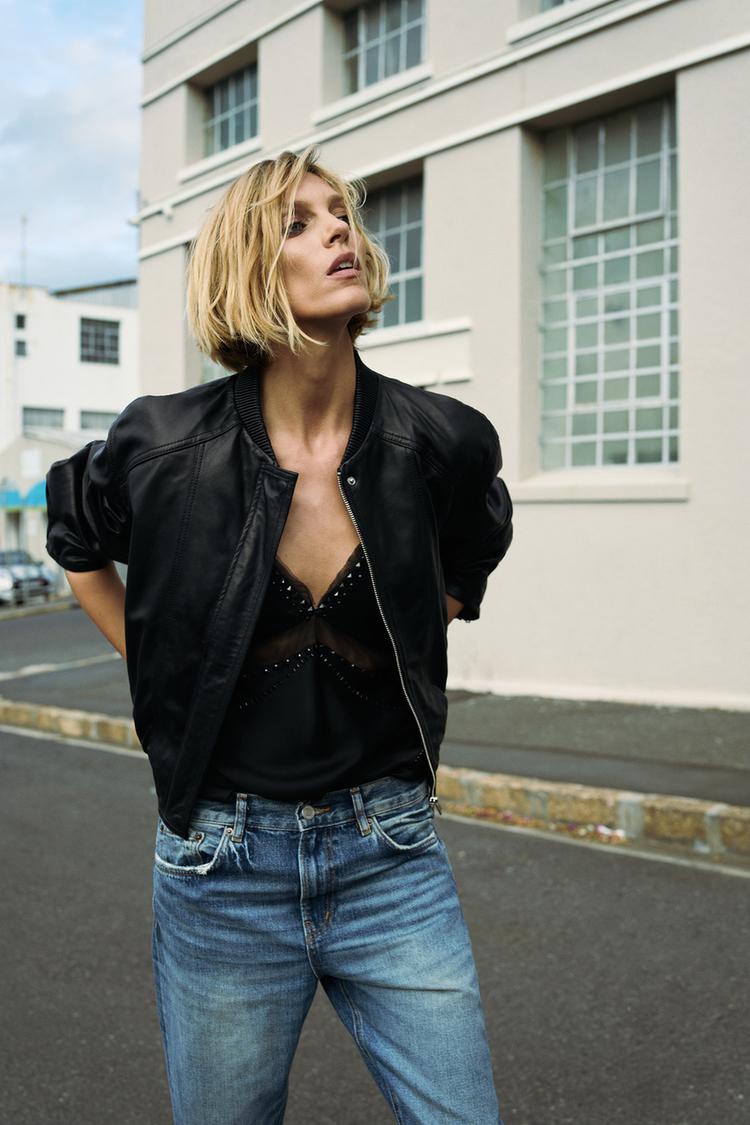 Εικόνα 0 του ΔΕΡΜΑΤΙΝΟ BOMBER LIMITED EDITION από Zara