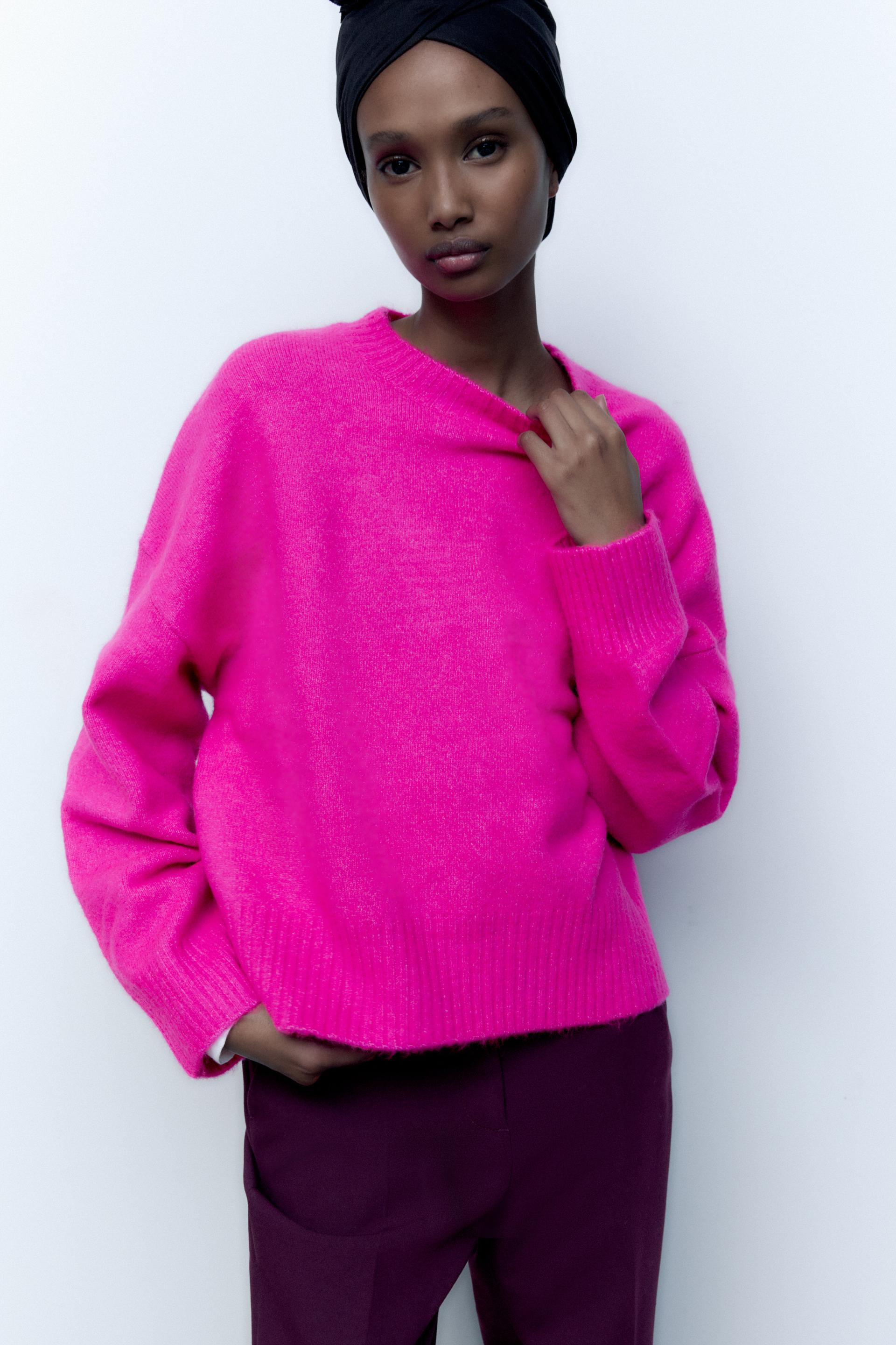 Zara fuchsia sweater Clearance