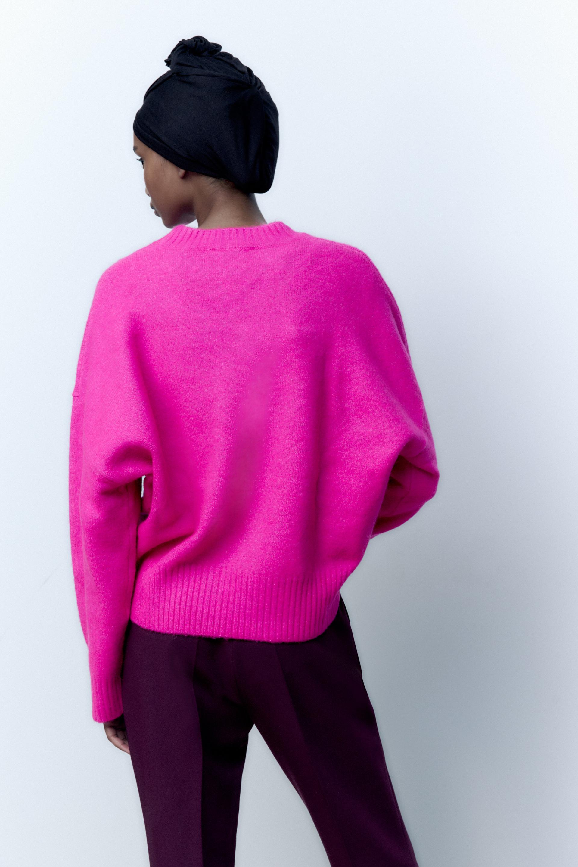 Zara fuchsia sweater Clearance