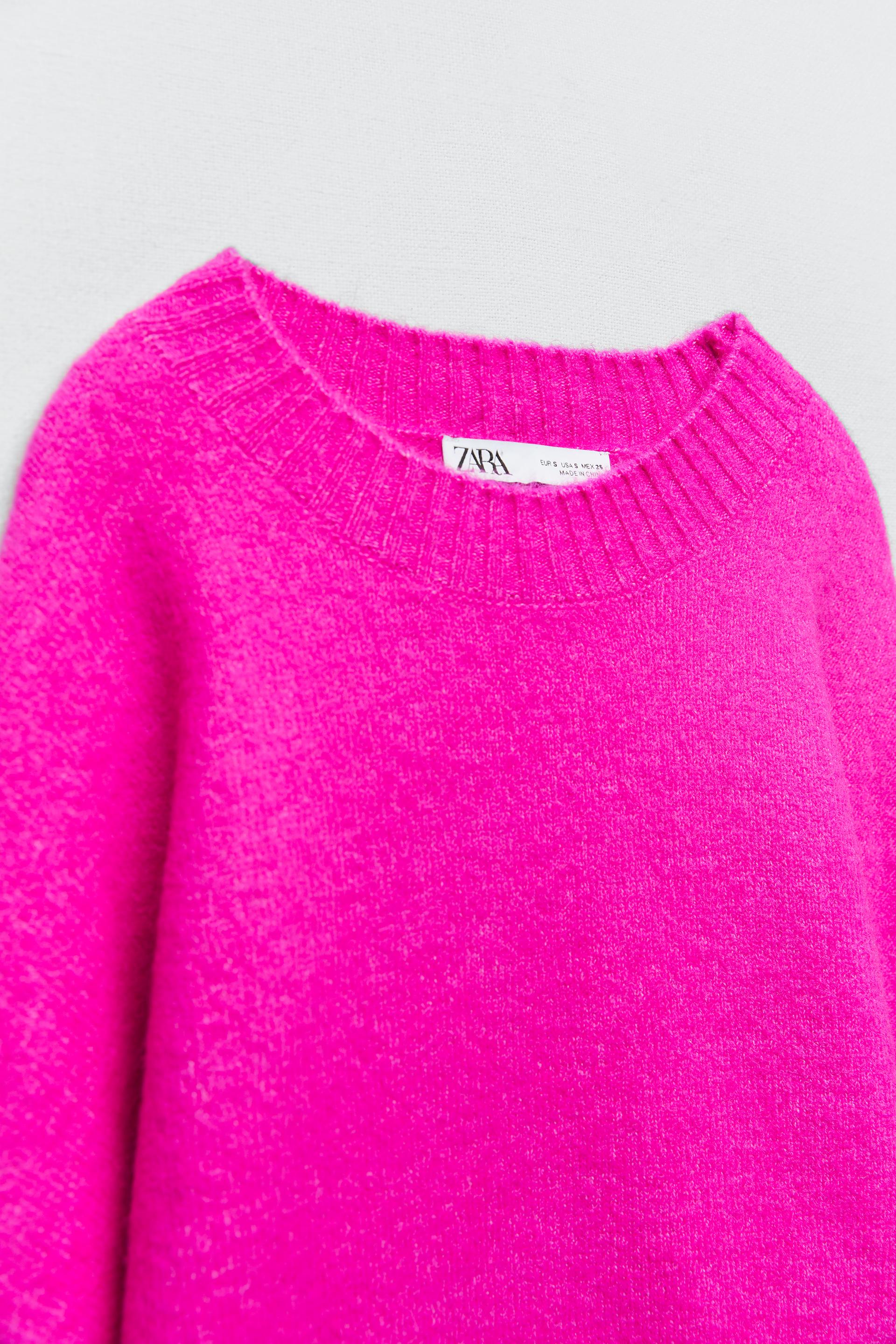 Zara fuchsia sweater Clearance