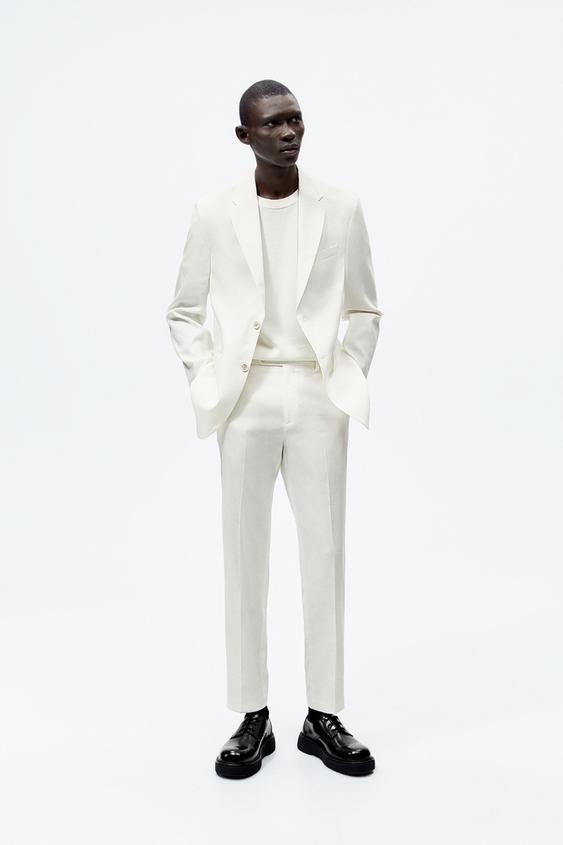 Zara white suit pants Clearance