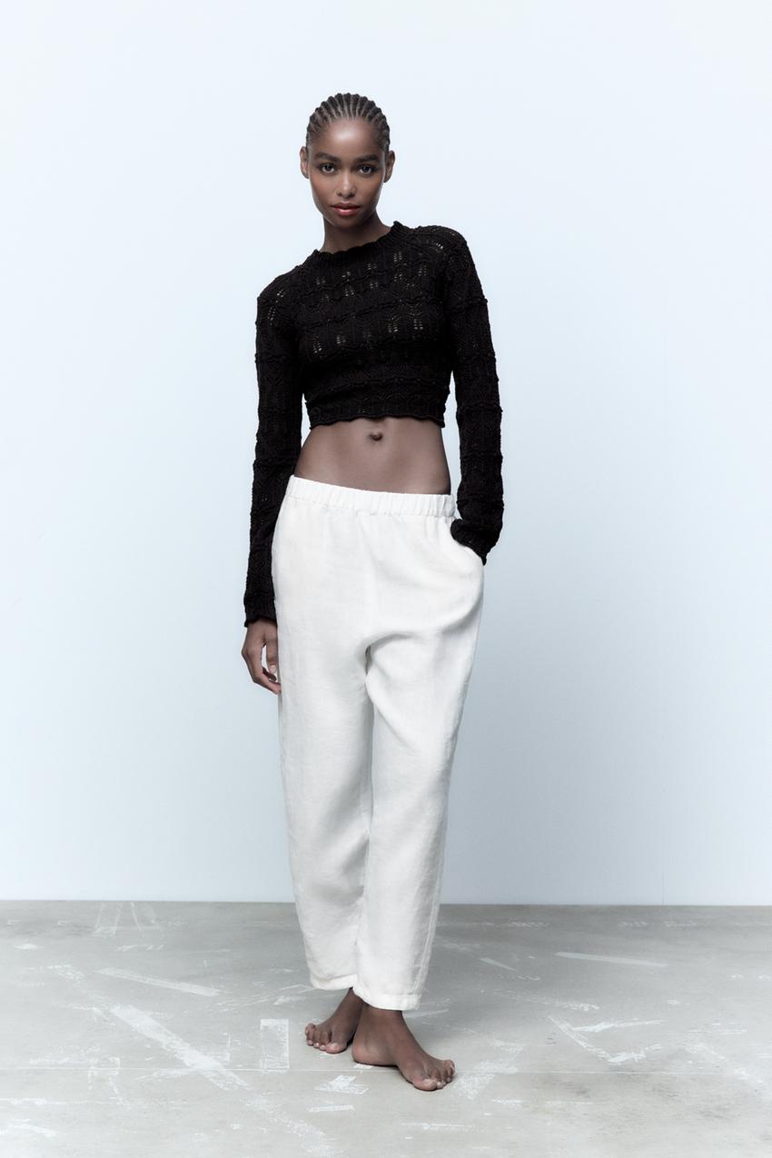 KNIT SWEATER WITH OPEN BACK - Black | ZARA Angola