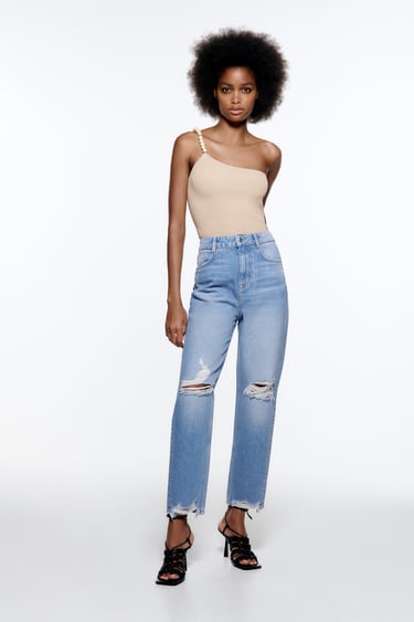 Z1975 RIPPED MOM FIT JEANS