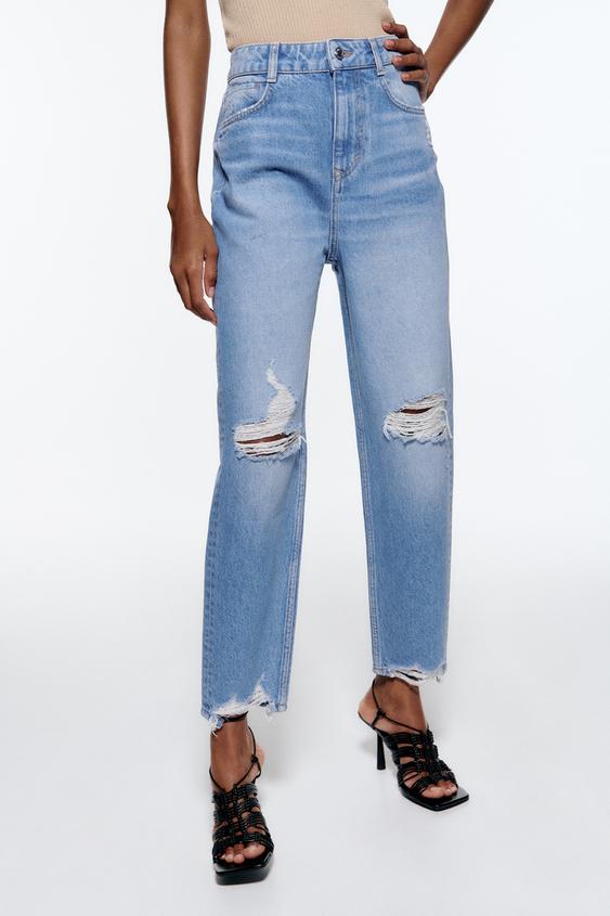 JEANS MOM FIT - Azul | ZARA España