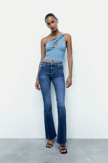 Image 0 of JEANS Z1975 MID RISE FLARE from Zara