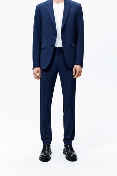Image 0 of SLIM FIT SUIT TROUSERS from Zara