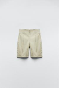 DENIM BIKE SHORTS - Orange | ZARA 