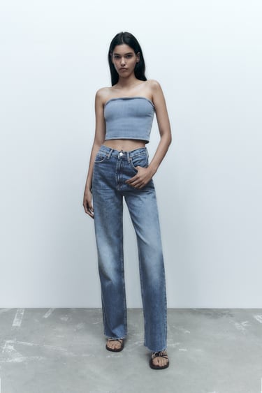 Image 0 of WIDE LEG JEANS from Zara