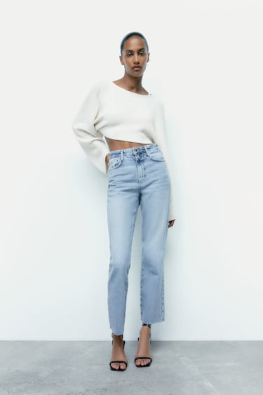 Image 0 of Z1975 HIGH-RISE STRAIGHT JEANS from Zara