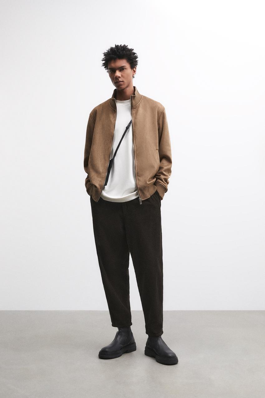 Zara suede bomber Clearance