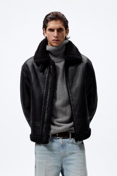 ダブルフェイス フェイクレザージャケット ブラック Zara Japan 日本 ダブルフェイス フェイクレザージャケット ブラック Zara Japan 日本