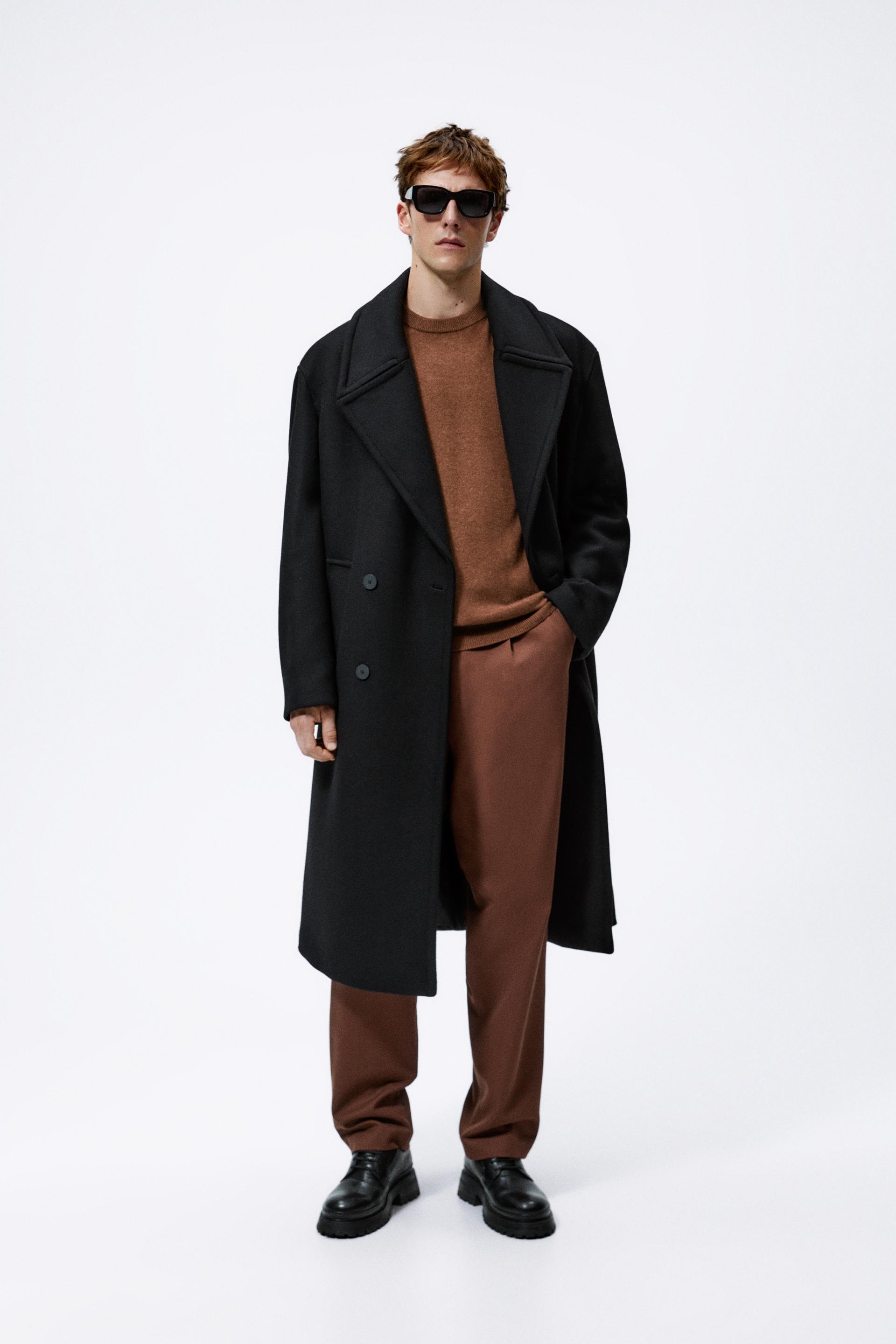 Double breasted zara coat Clearance